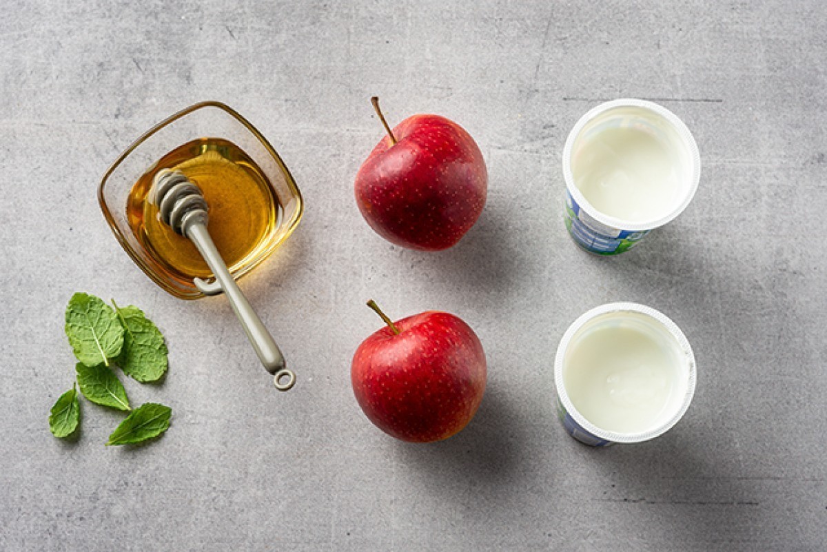 Recept voor Appelcocktail met yoghurt en honing