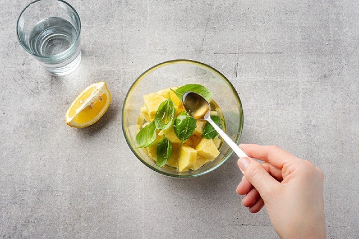 Recept voor Ananas-basilicumdrank
