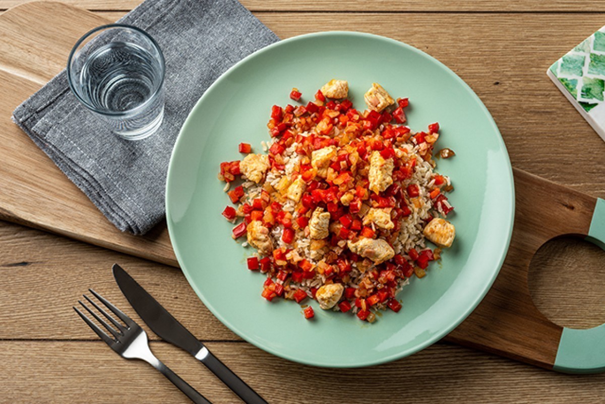 Recept voor Baskische kip (met ham)