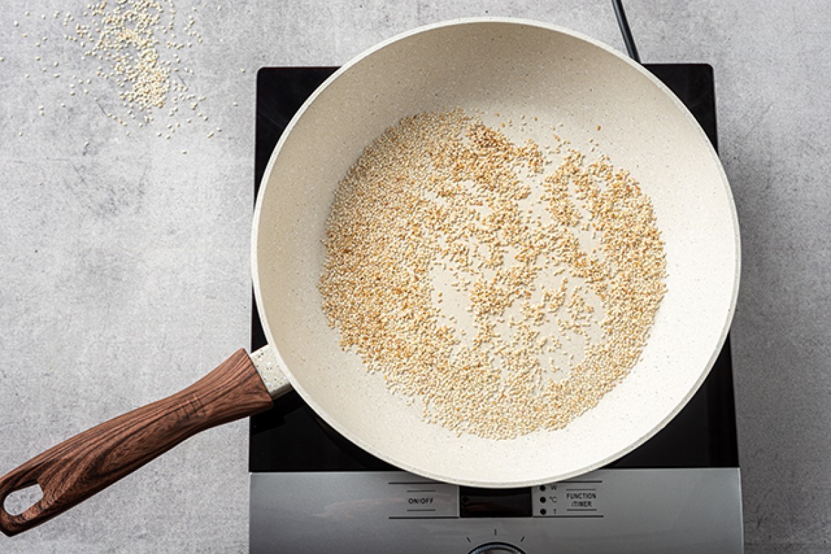 Recept voor Havermout met sesam en appel
