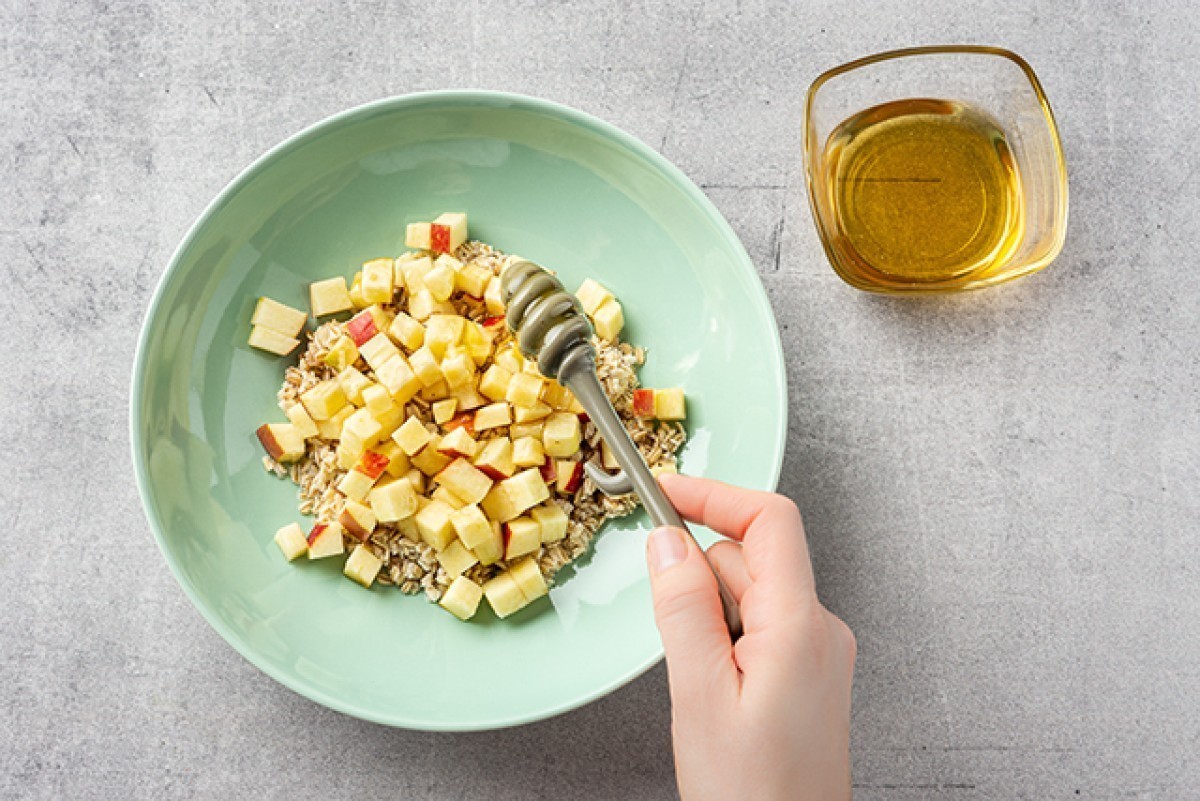 Recept voor Havermout met sesam en appel