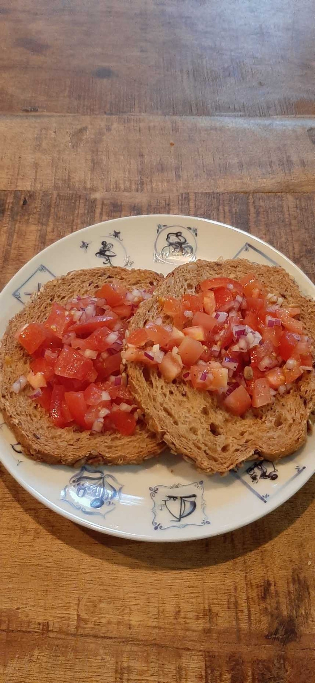Recept voor Toast met tomaat