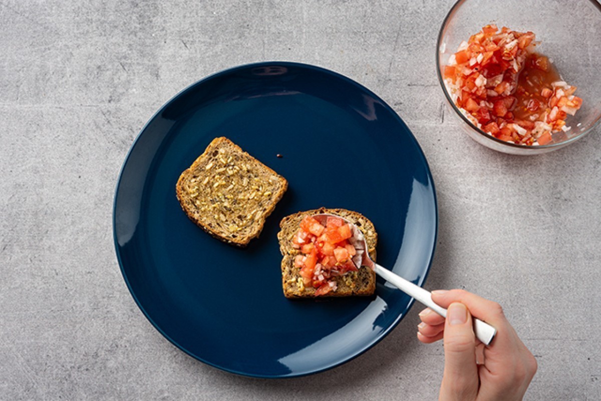 Recept voor Toast met tomaat