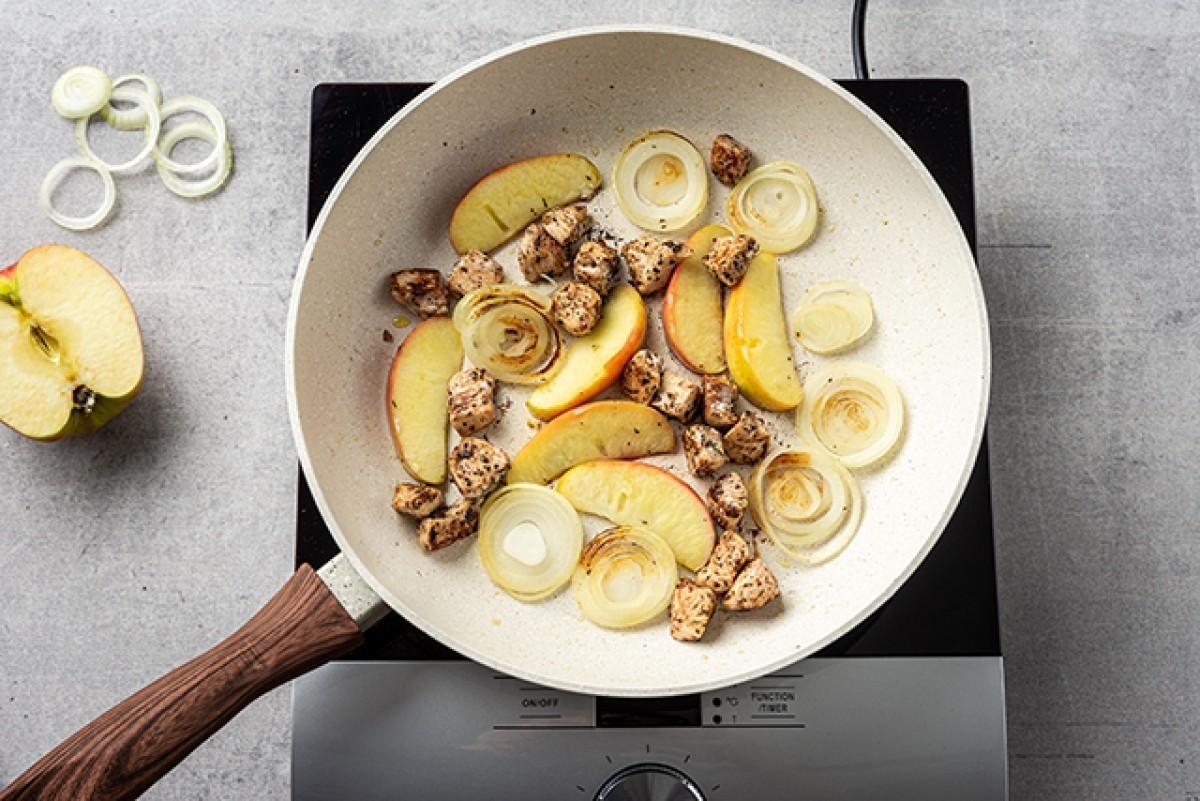 Recept voor Kip met appel en sinaasappel