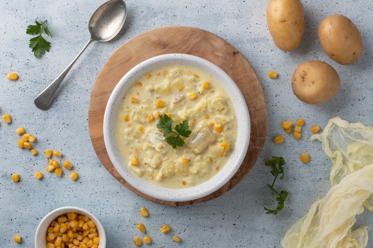 Recept voor Dikke vissoep met aardappels
