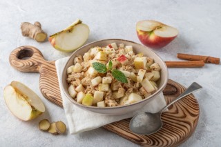 Porridge alla mela-zenzero
