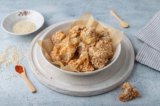 Cauliflower in a sesame shell