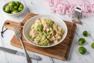 Stamppot met spruitjes en spek