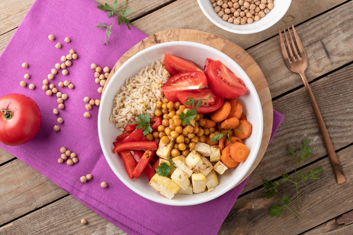 Buddha bowl with chickpeas
