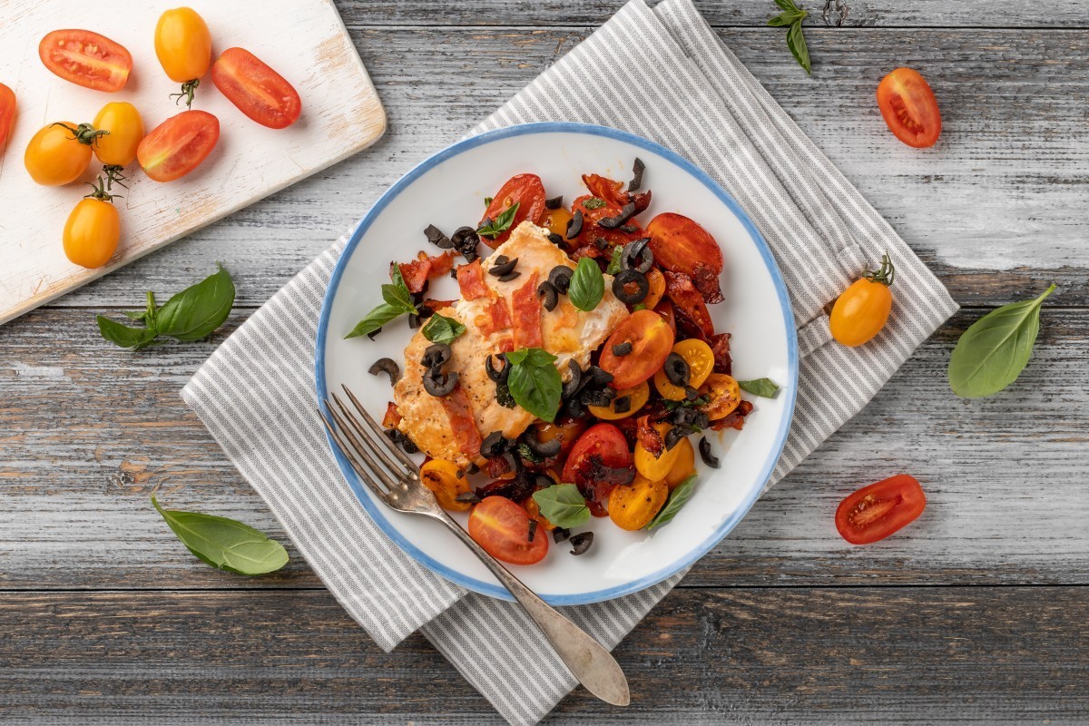 Zalm met chorizo