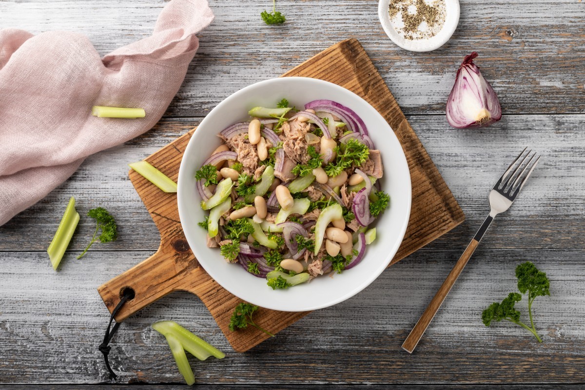 Salade haricots blancs et thon