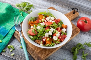 Salade met zoete aardappel