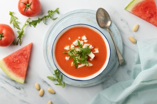Tomaat-watermeloen-gazpacho
