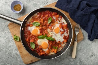 Shakshuka met pompoen