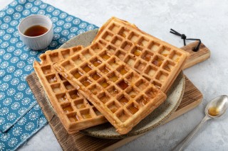 Waffle con sciroppo d'acero