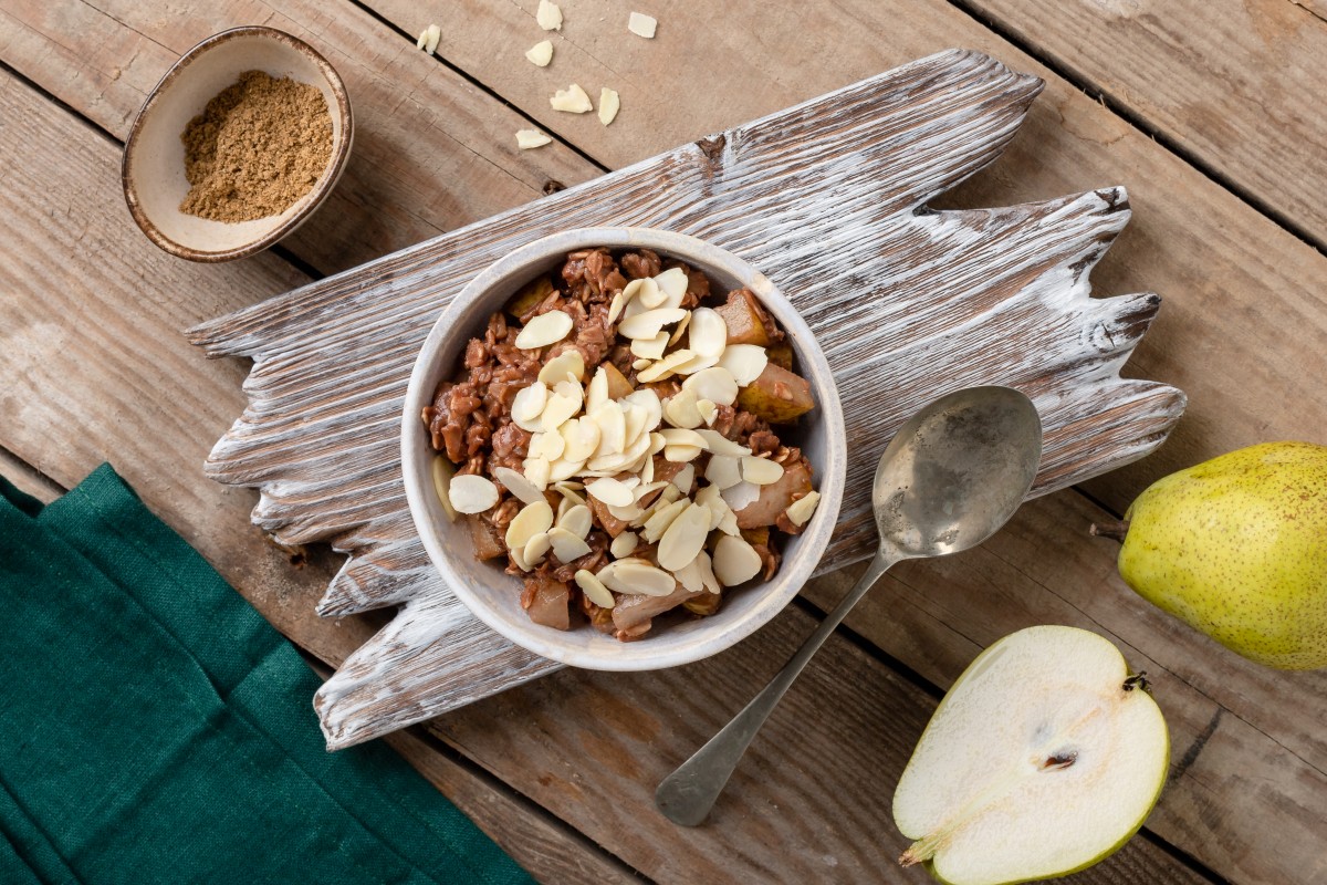 Porridge aux poires et garam masala