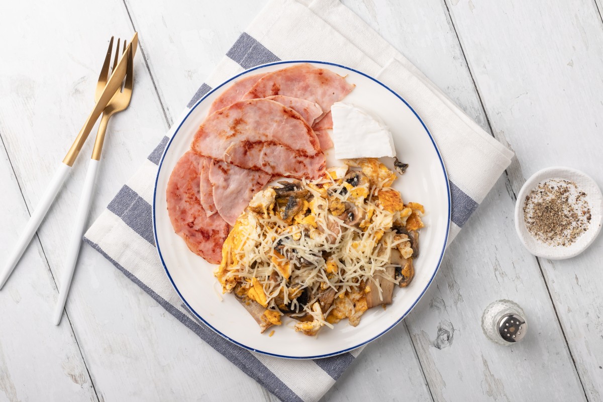Roerei met camembert