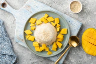 Riz au lait à la mangue