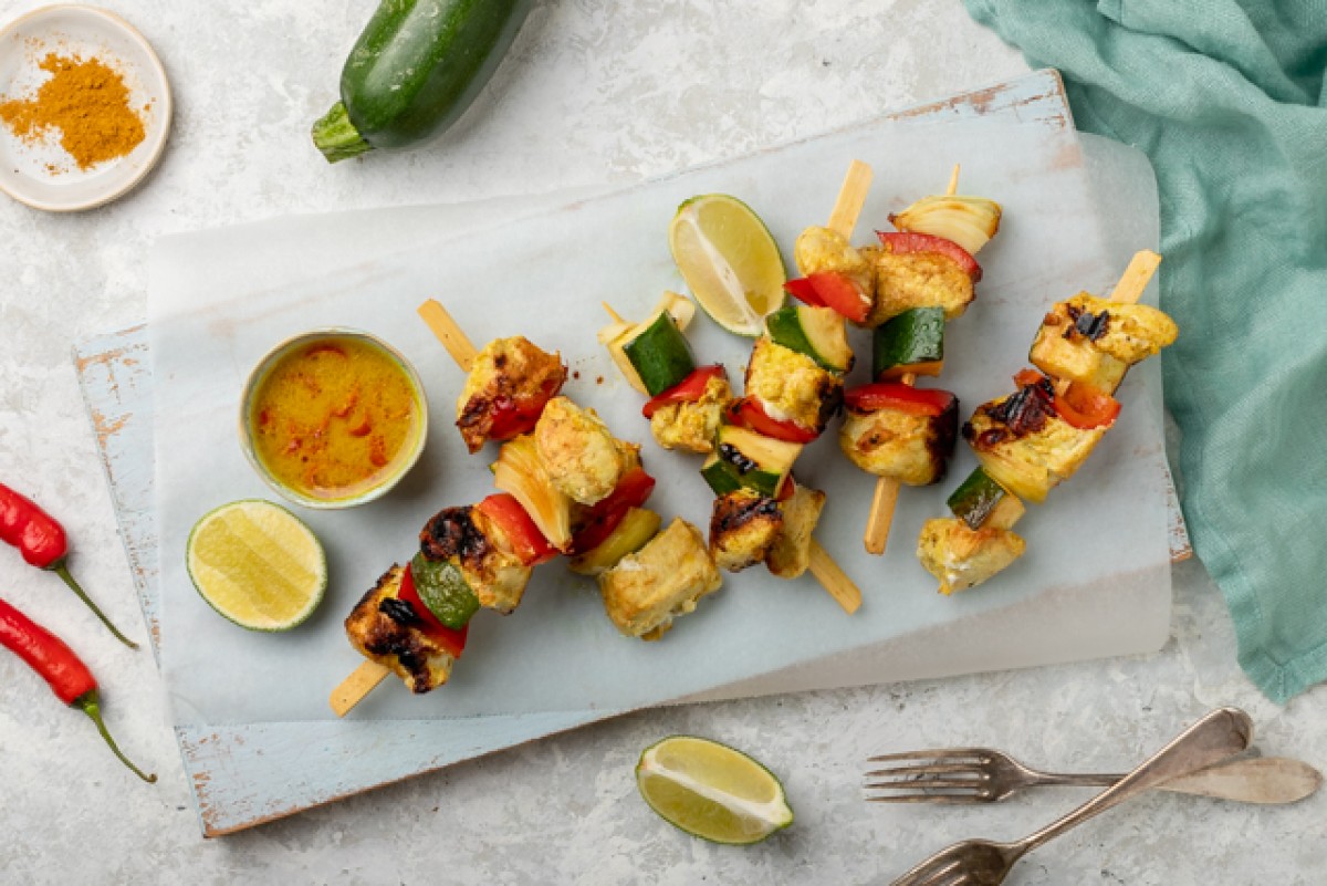Brochettes de poulet thaï
