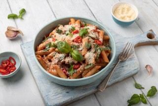 Pâtes et sauce arrabbiata