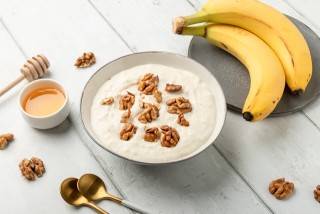 Deser bananowy z twarogiem