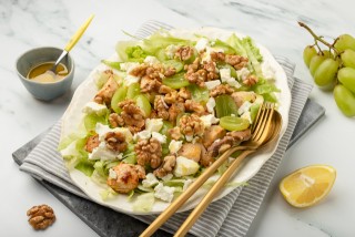 Salade met kip en druiven
