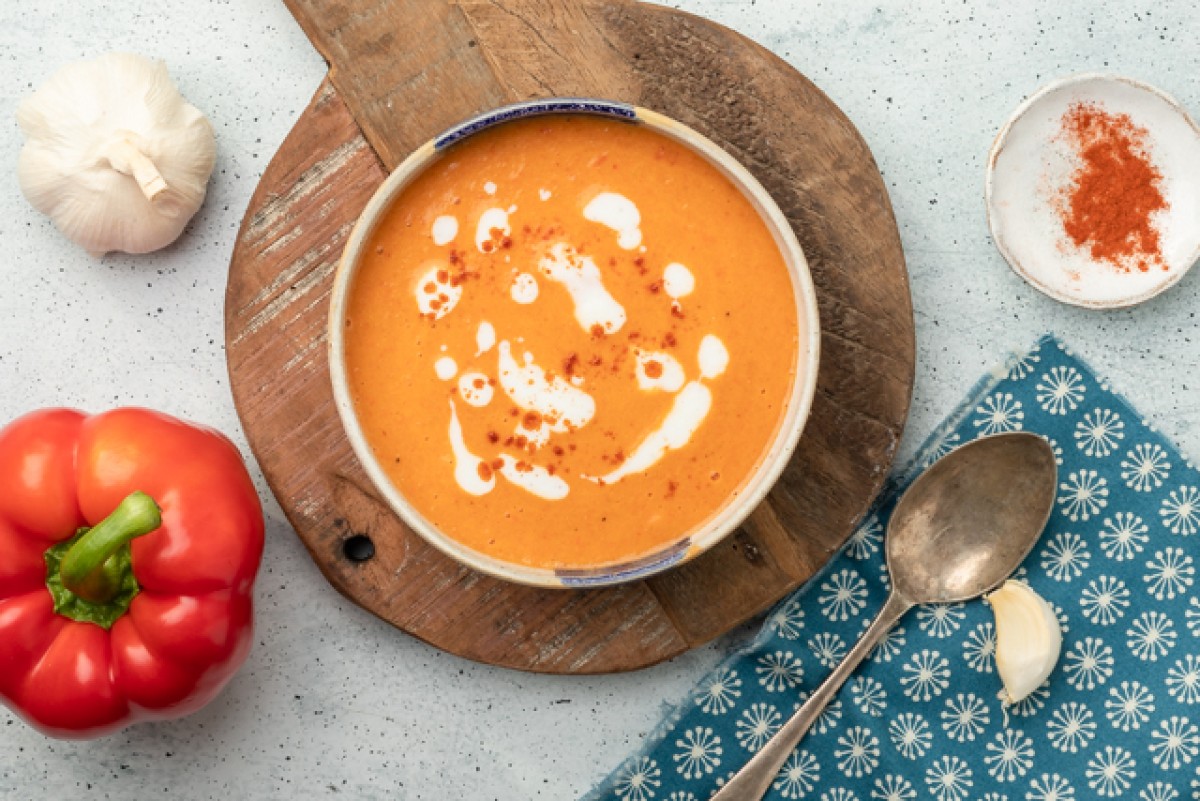 Crema de pimiento asado