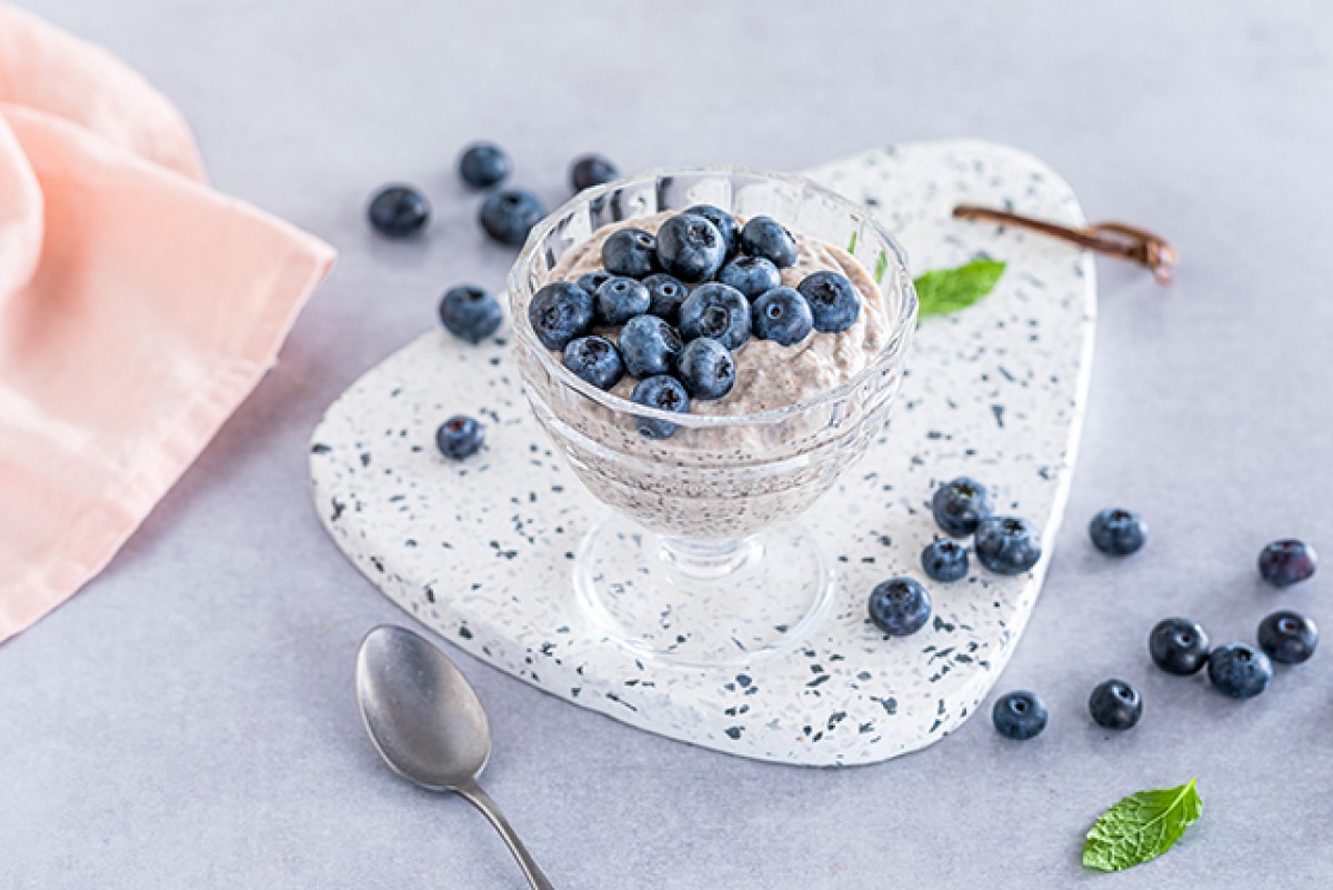 Pudding chia o smaku kokosa i banana