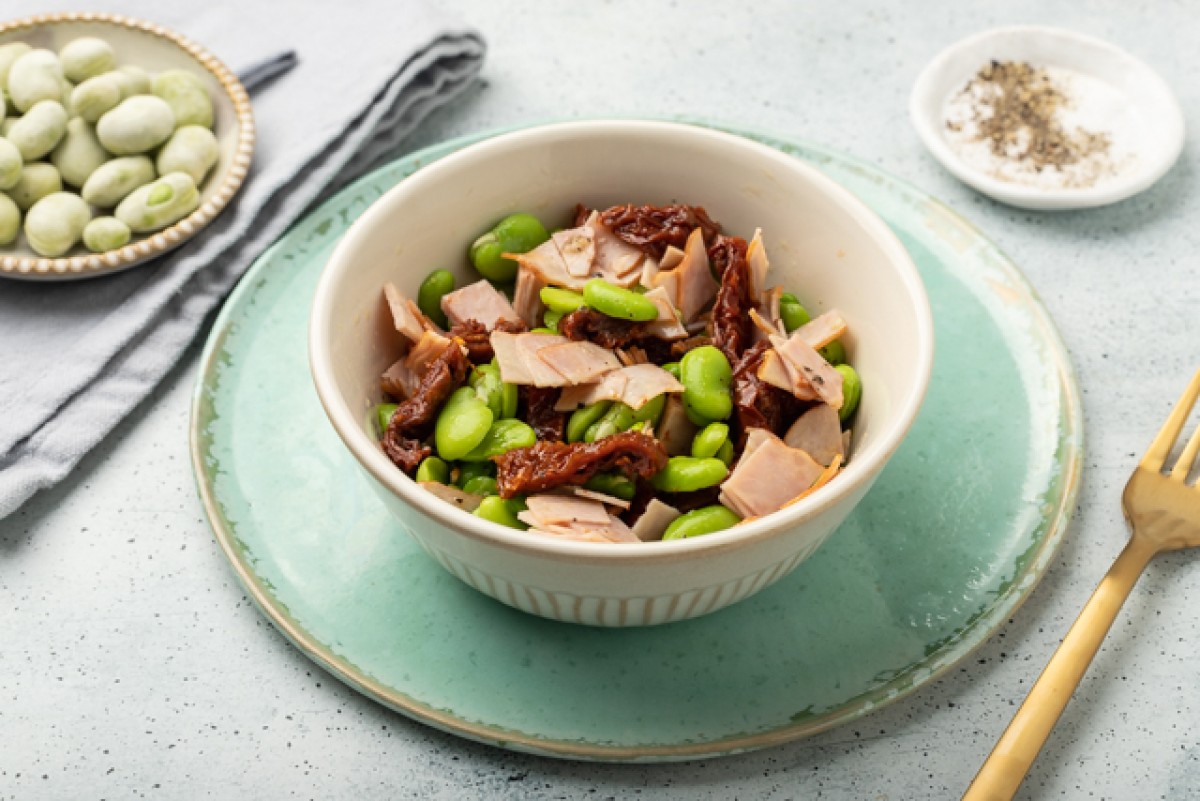 Fava bean salad