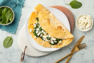 Frittata di spinaci e feta