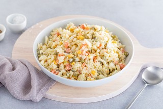 Insalata di cavolfiore, uova e cetrioli
