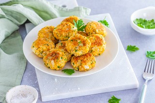 Gebakken droge havermout pannenkoekjes