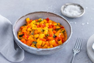 Curry vegano con mango y verduras