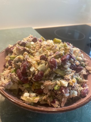 Salat mit Bohnen und Thunfisch