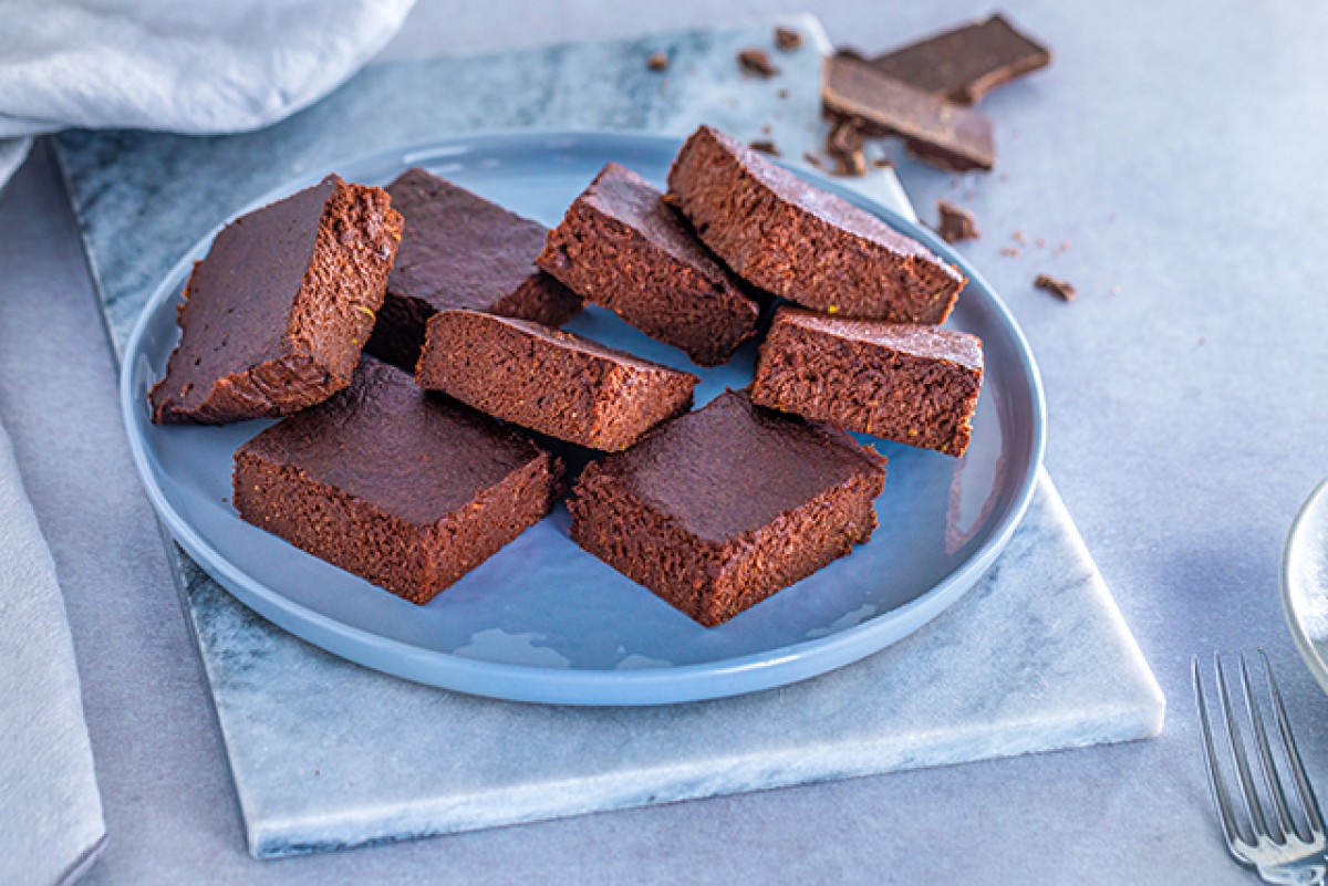 Fettfreie Zucchini-Brownies