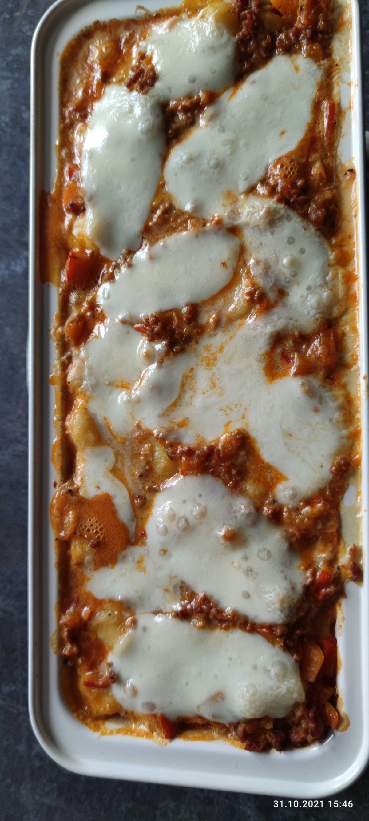 Saftiger Kürbis Gnocchi Auflauf