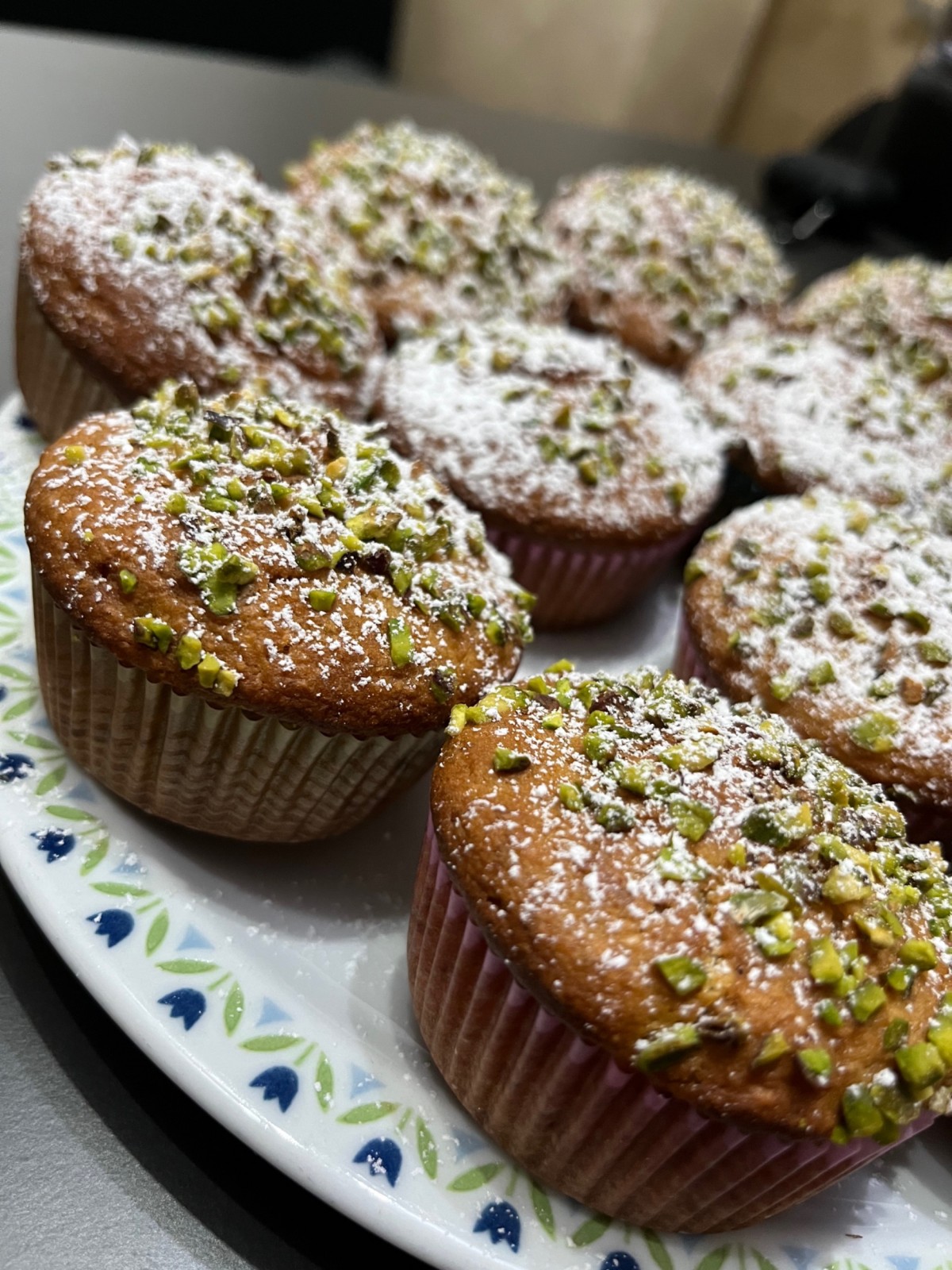 Muffins Mirtilli e Pistacchio