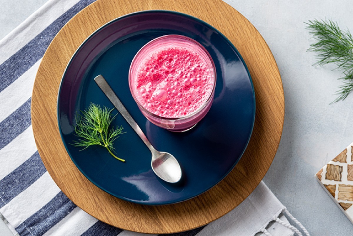 Bieten-yoghurt smoothie