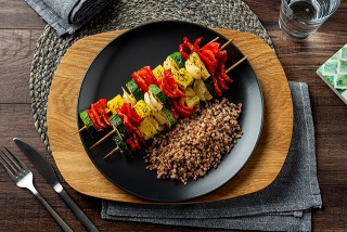 Brochettes de légumes et marinade (le plat de Robert Sowa)
