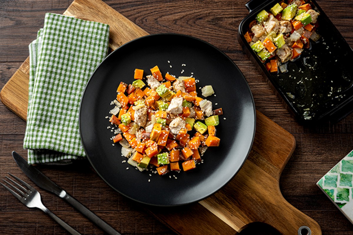 Buddha bowl with sweet potatoes