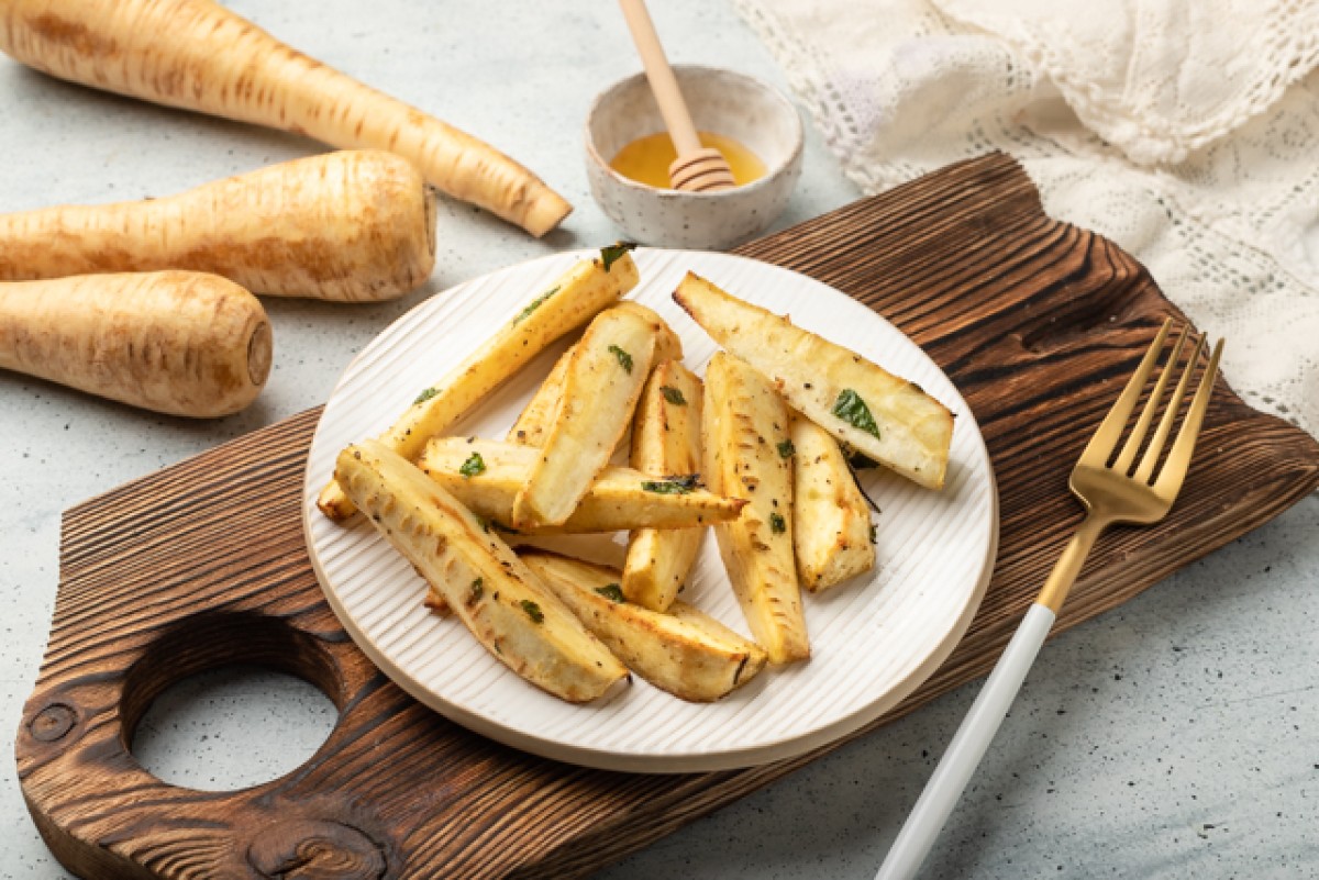 Pastinakenfritten mit Honig und Gewürzen