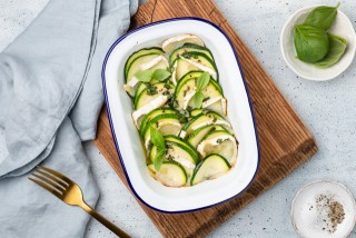 Tian aux courgettes et chèvre