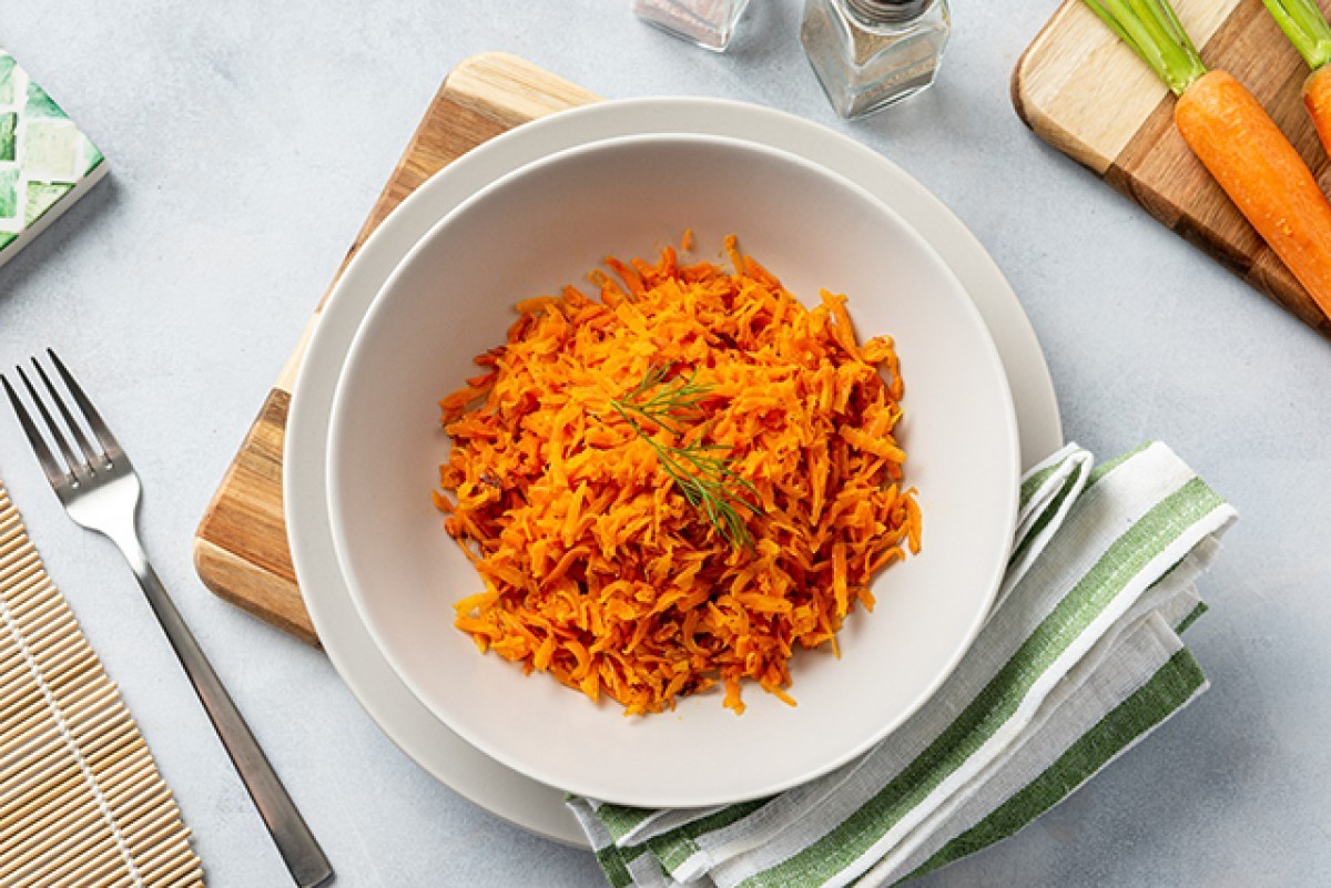Salade de carottes chaude