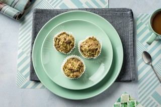 Muffins with courgette and flax seeds