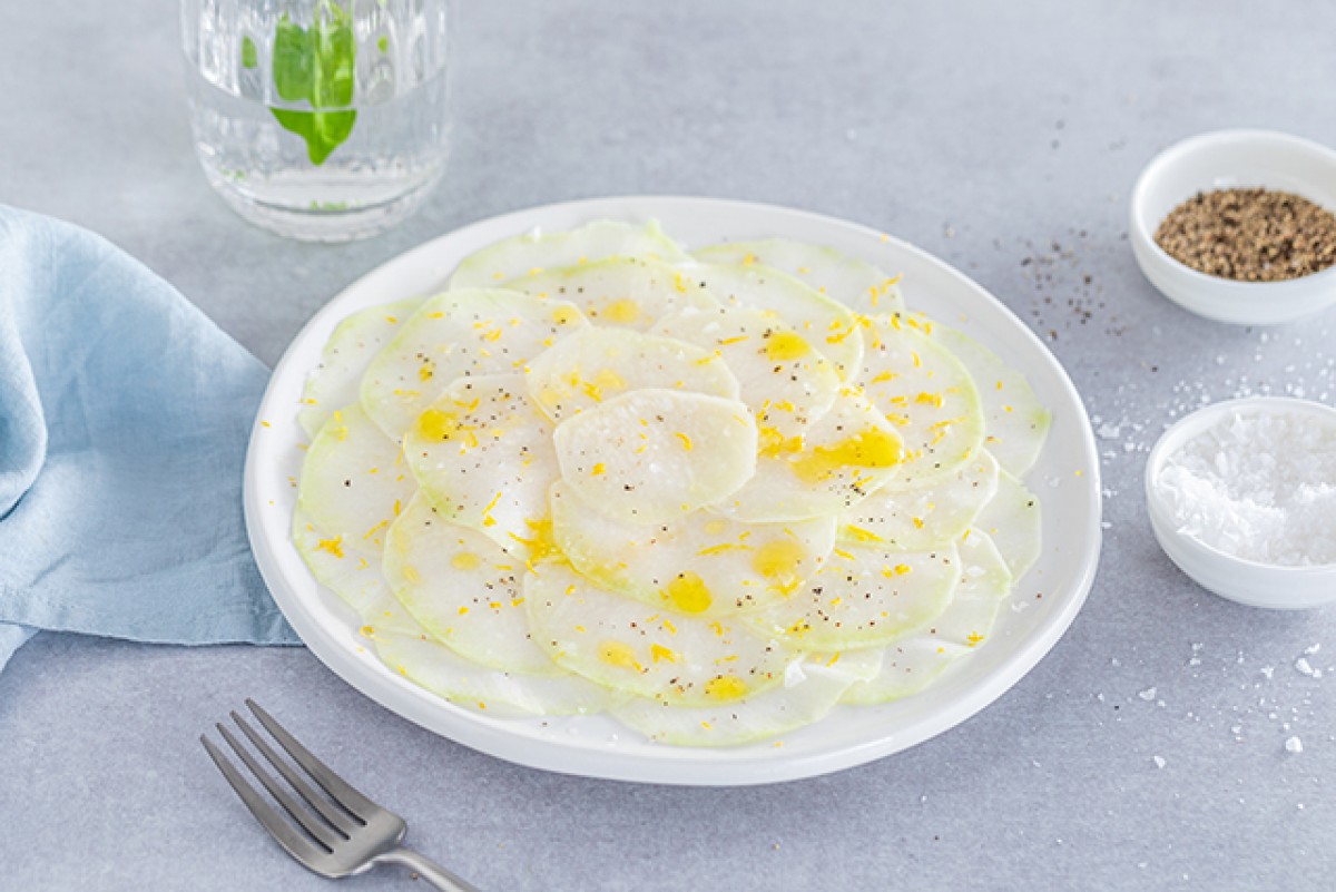 Carpaccio de chou-rave