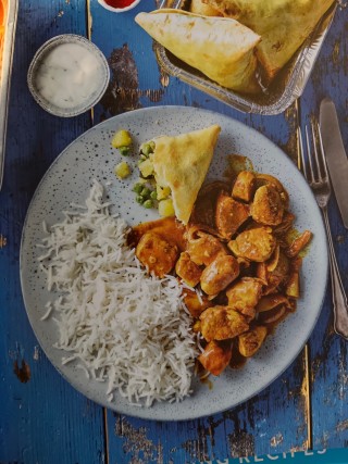 Chicken curry with rice
