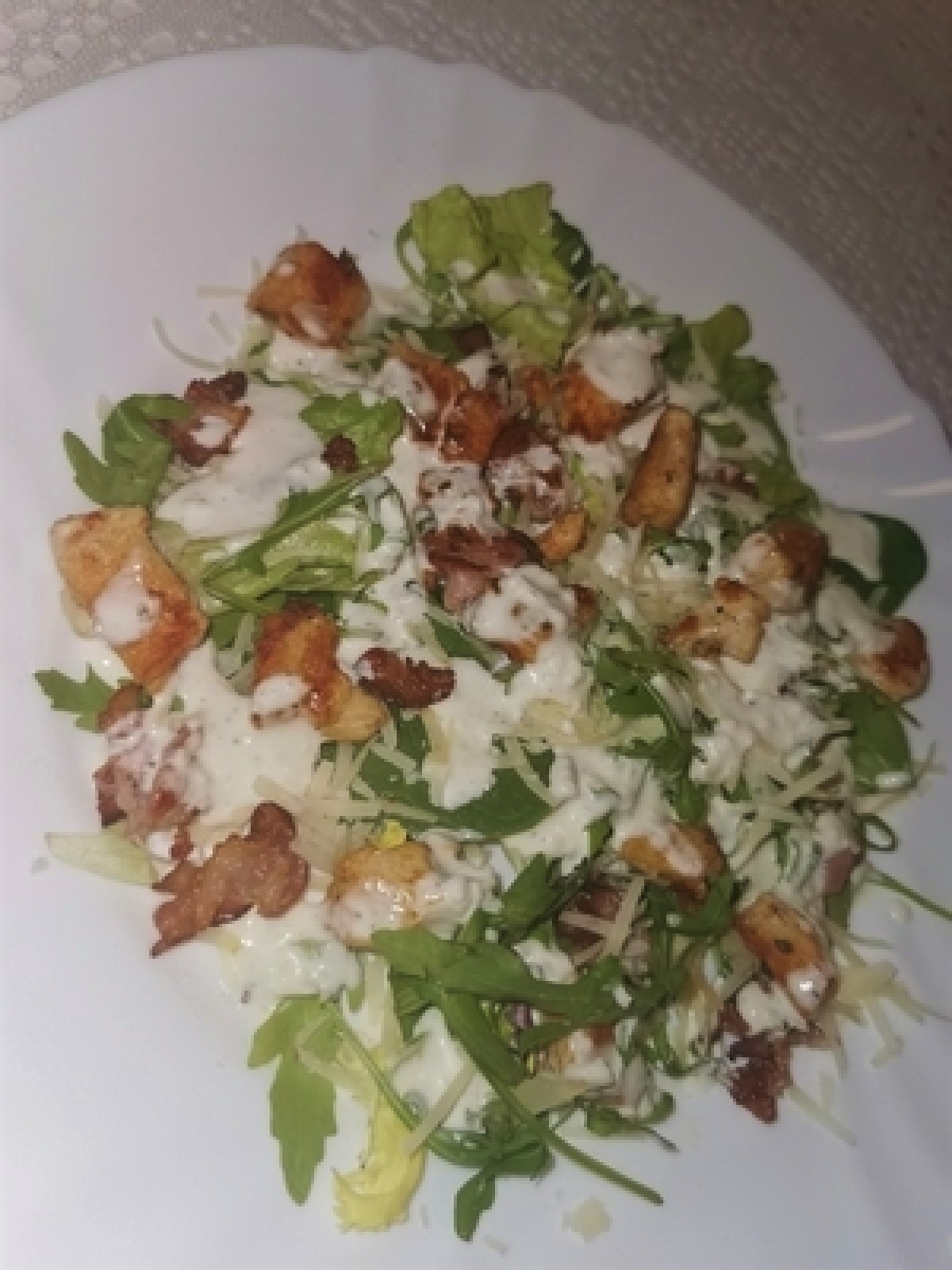 Caesar salad with parmesan