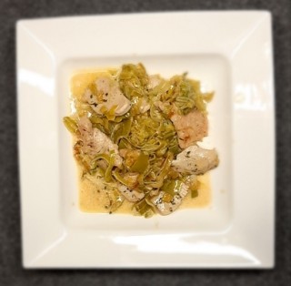 Turkey with leek