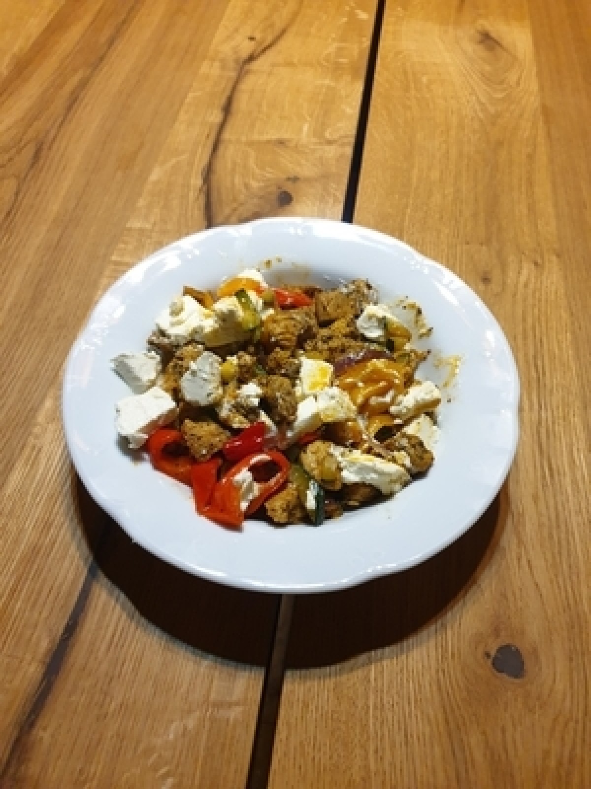 Turkey with feta and vegetables