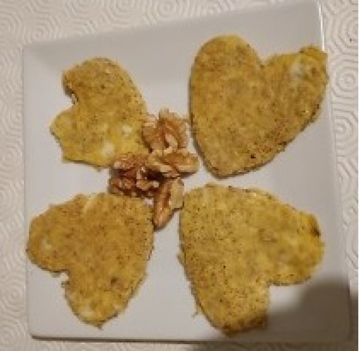 Kleie-Omelett mit Nüssen